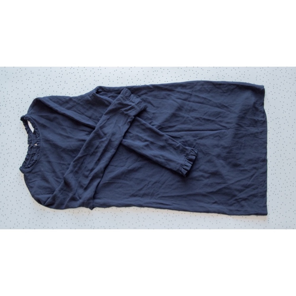 H&M Ruffle Long-Sleeved Shift Dress